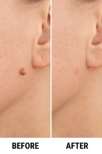 Skin tags removal Bethnal Green before and after