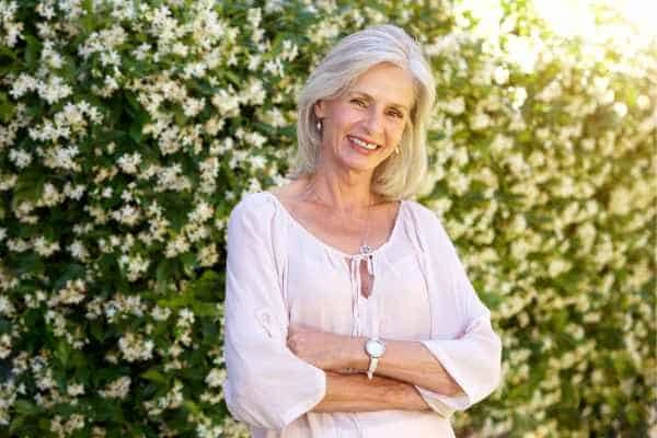 Older woman happy with urinary incontinence treatment Bethnal Green