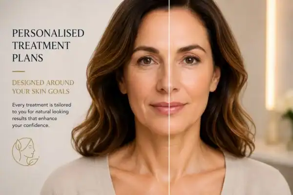 Before and after results of Collagen Lift Therapy Bethnal Green